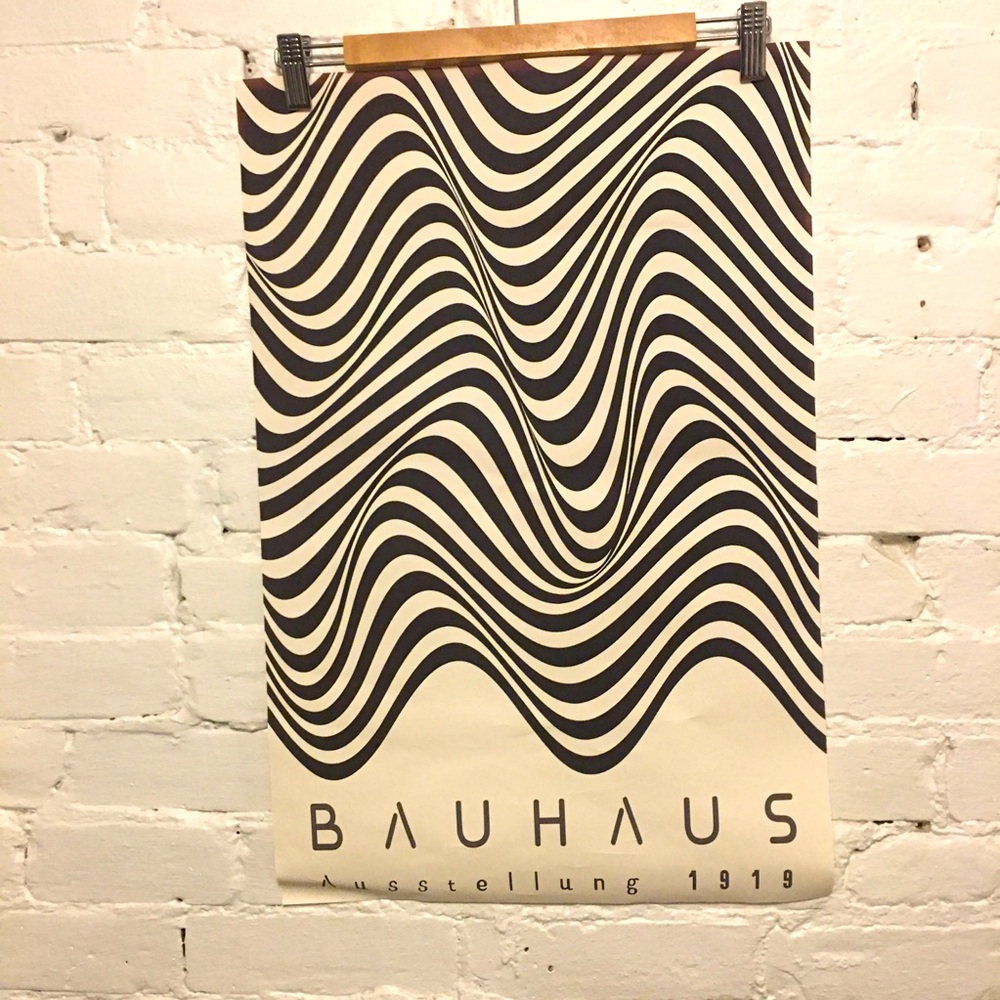 Bauhaus Ausstellung black & white canvas poster 24 x 16